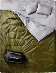 Sleepingo Best Double Sleeping Bag for Backpacking