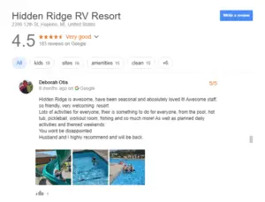 Hidden Ridge RV Resort