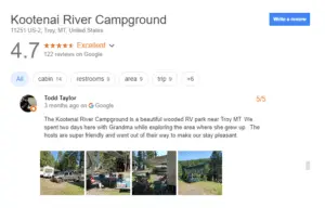 RV Campgrounds in Montana