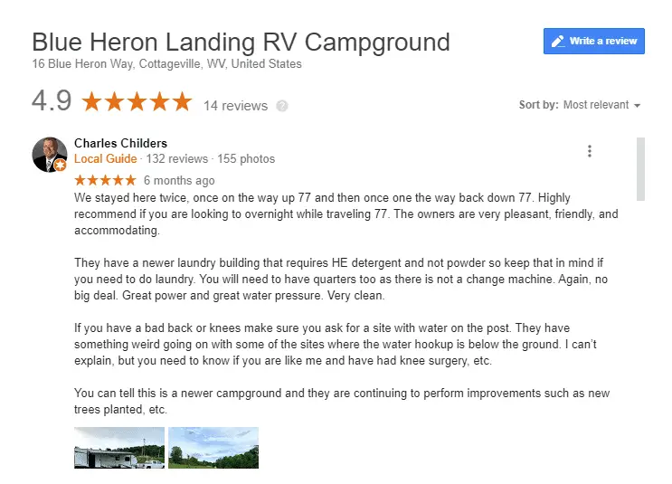 Luxury RV Campsites in West Virginia