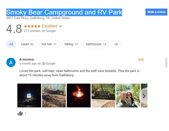 Luxury RV Campsite in Tennessee