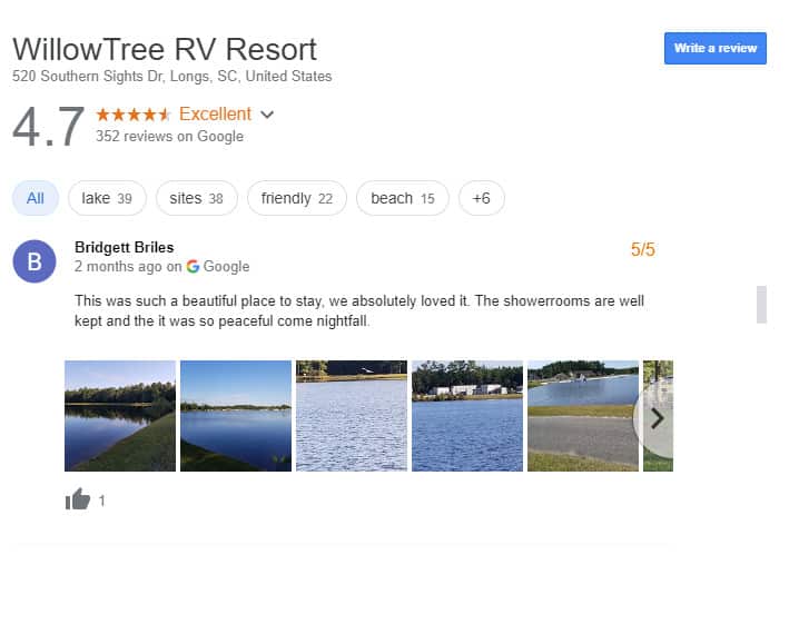 Luxury RV Campsites In South Carolina