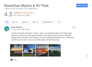 Luxury RV Campsite in Oregon
