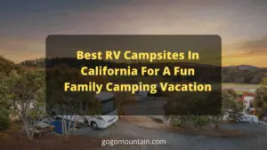 Luxury RV campsites in California