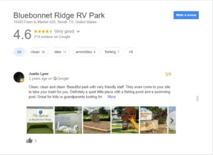 Luxury RV Campsites in Texas