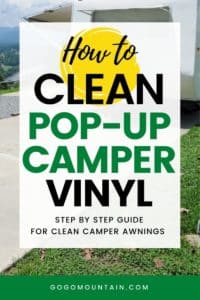 How to Clean Pop-Up Camper Vinyl