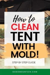 How to clean a tent with mold