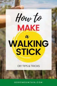 How to make a walking stick