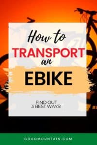 how to transport an ebike