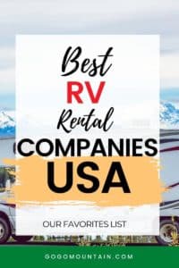 Best RV Rental Companies USA