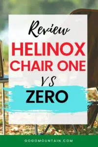 Helinox Chair One vs Zero