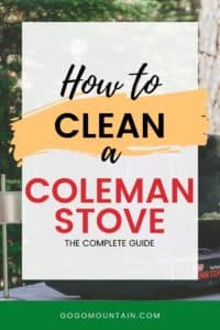 How To Clean a Coleman Stove